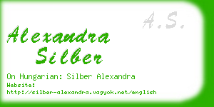 alexandra silber business card